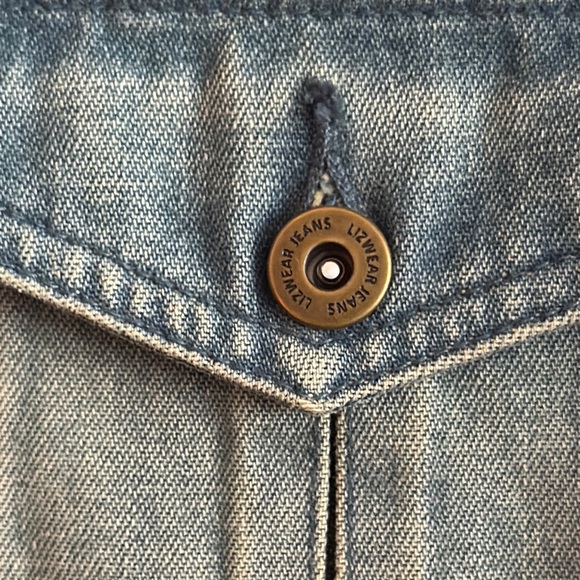 NWT Liz Claiborne Liz Wear Jean Jacket Sz M - Picture 7 of 12